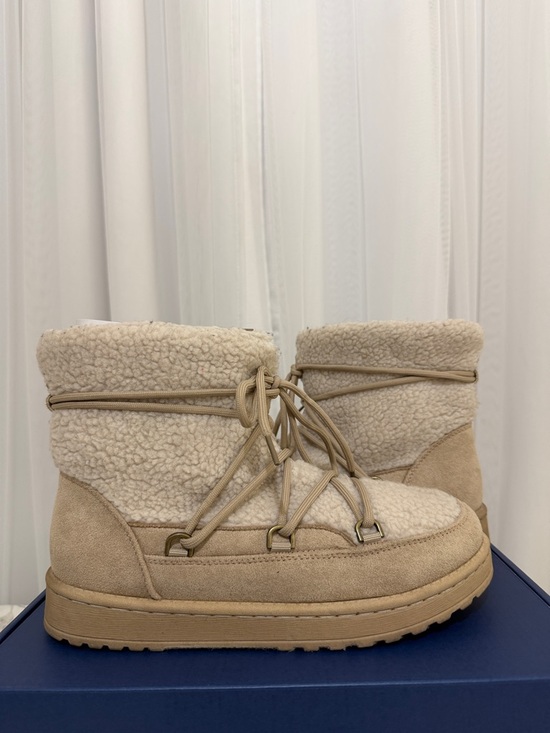 White Mountain Shoes - Sherpa Snow Boots (Beige)
